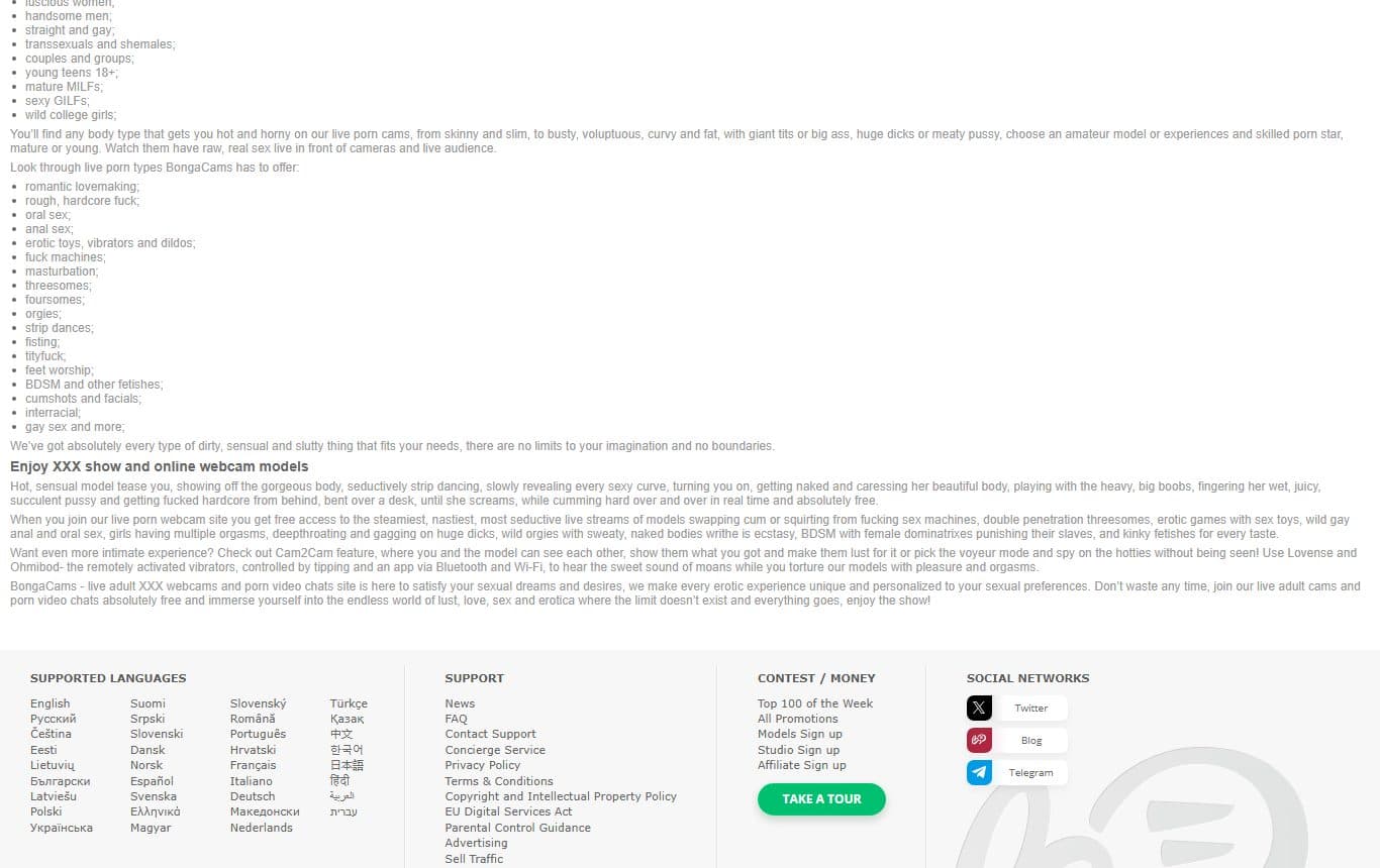 bongacams homepage-bottom screenshot