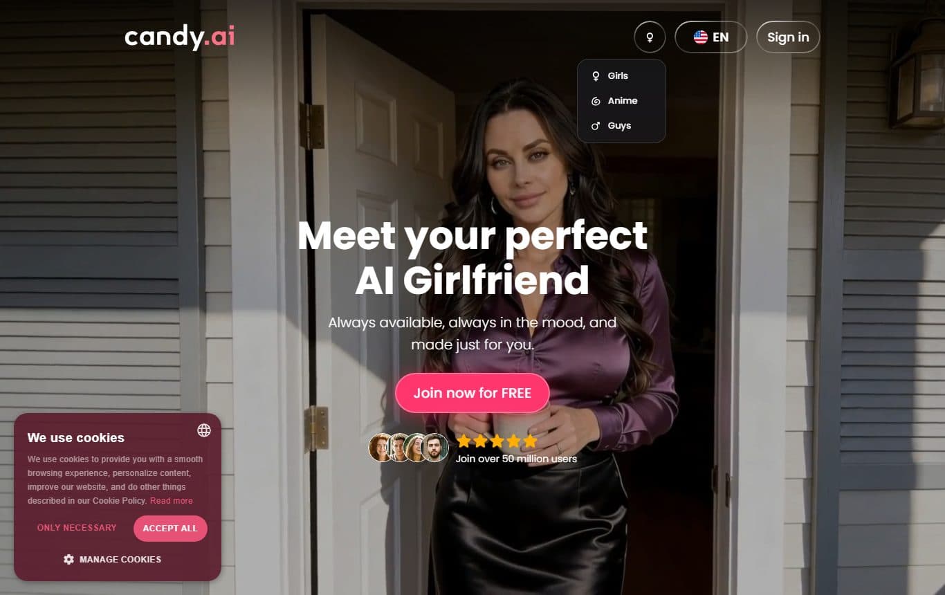 candy-ai homepage screenshot