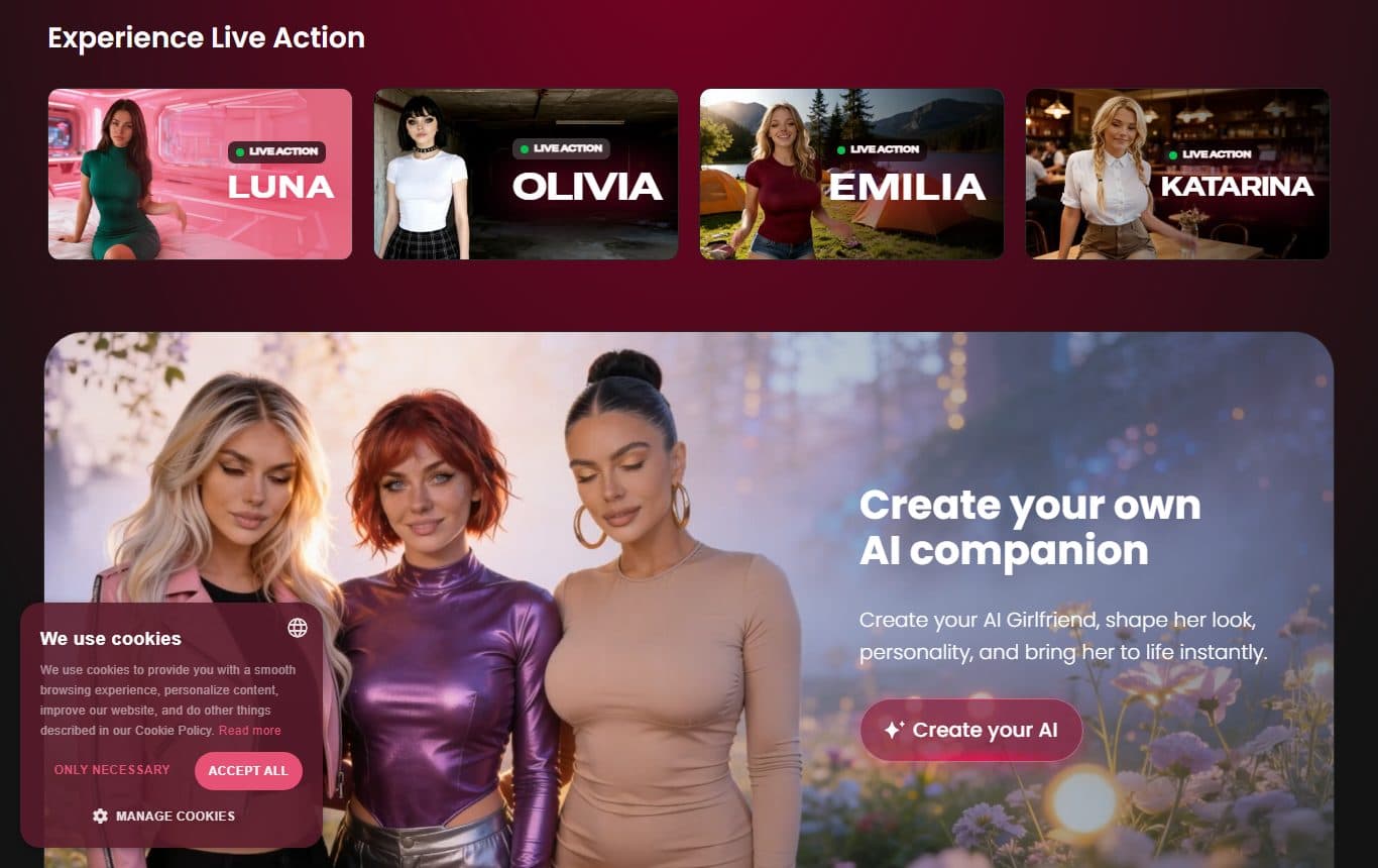 candy-ai homepage-mid screenshot