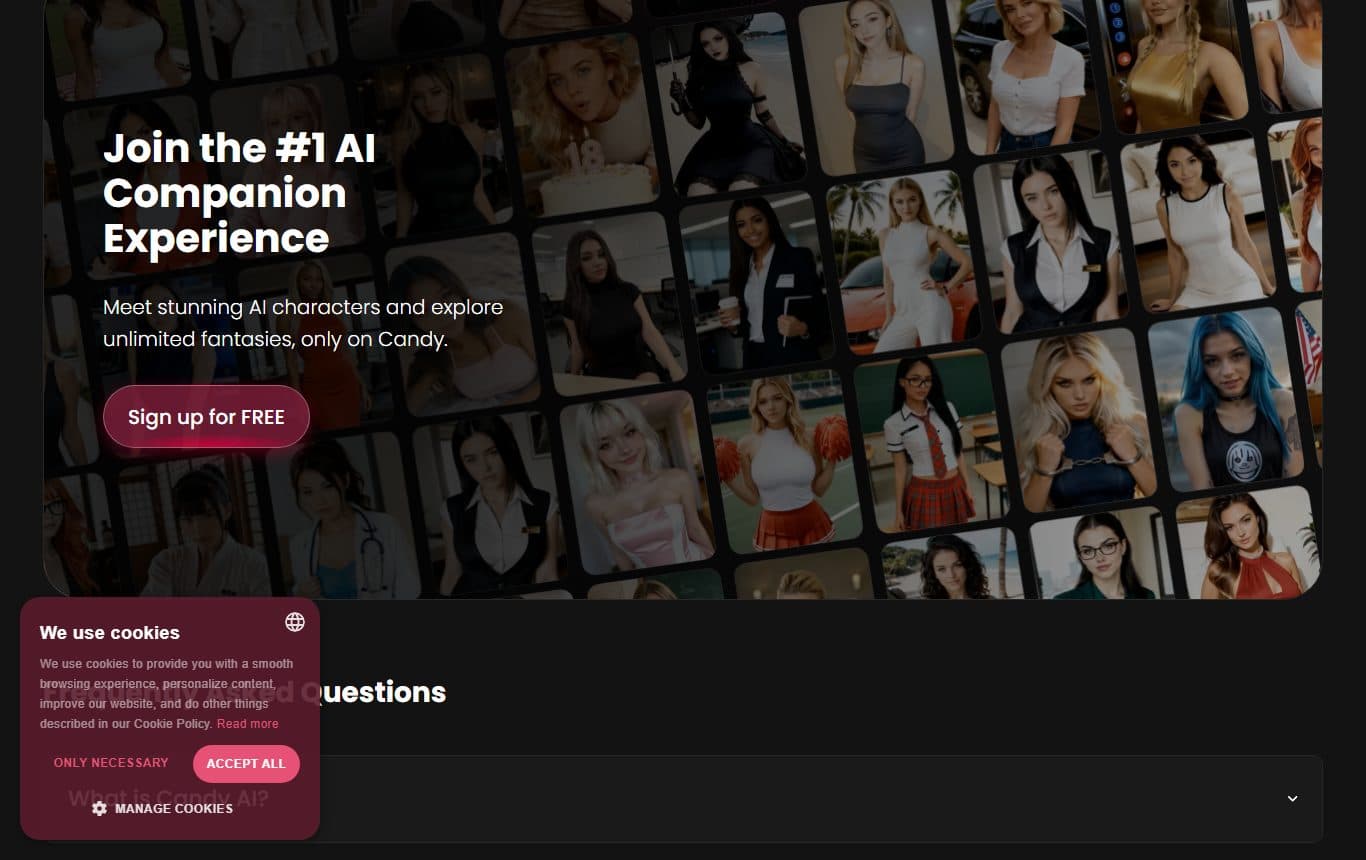candy-ai homepage-deep screenshot