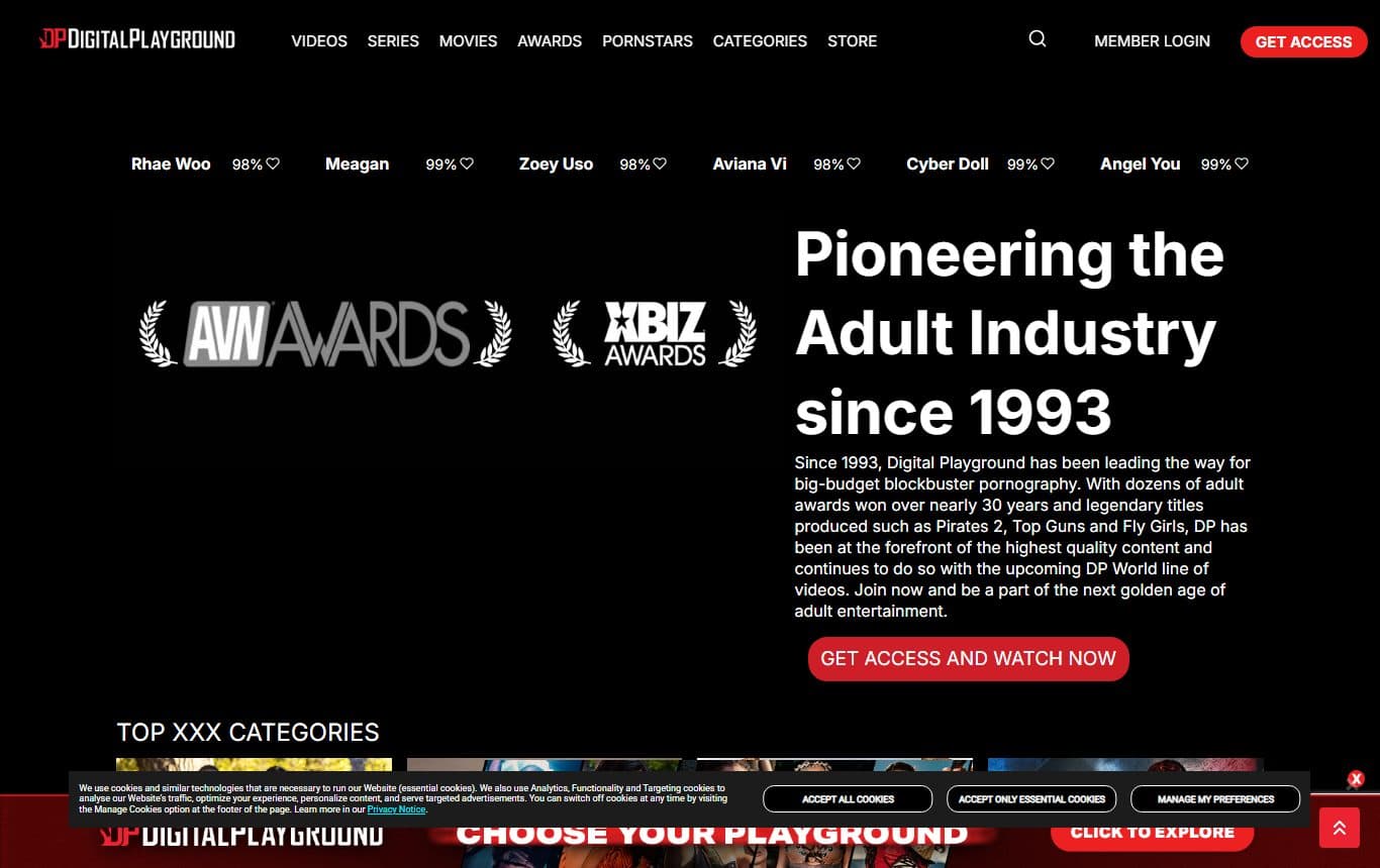 digital-playground homepage-bottom screenshot