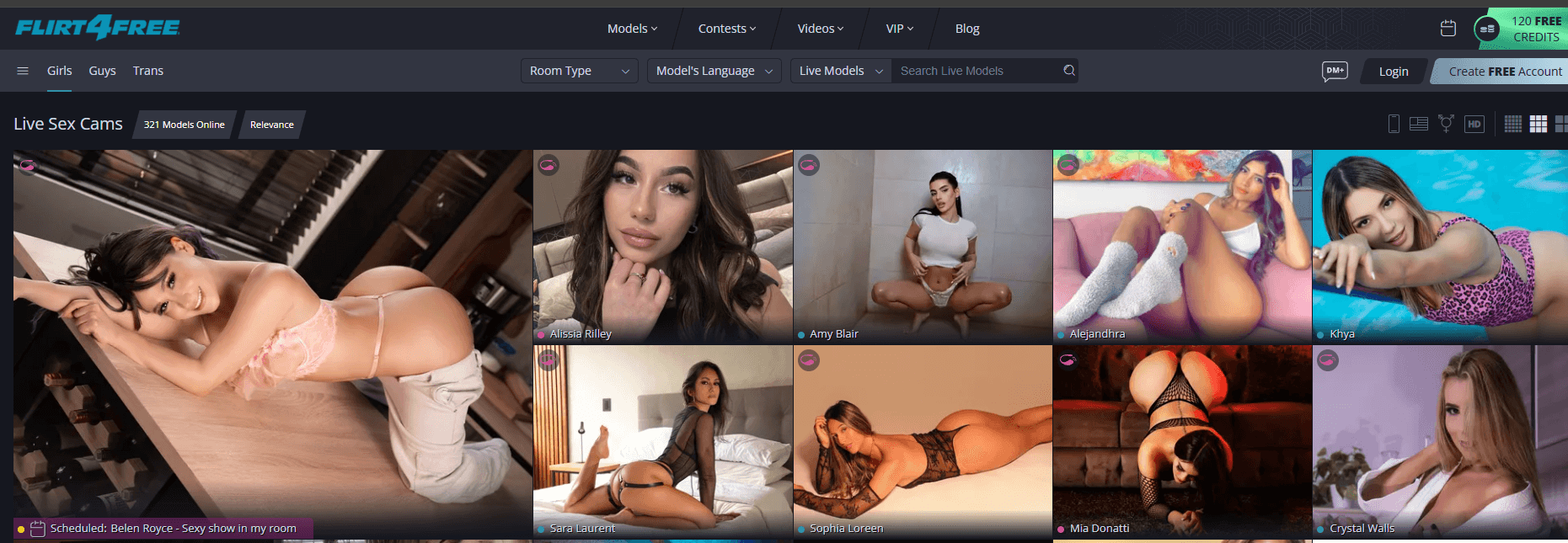 flirt4free main screenshot