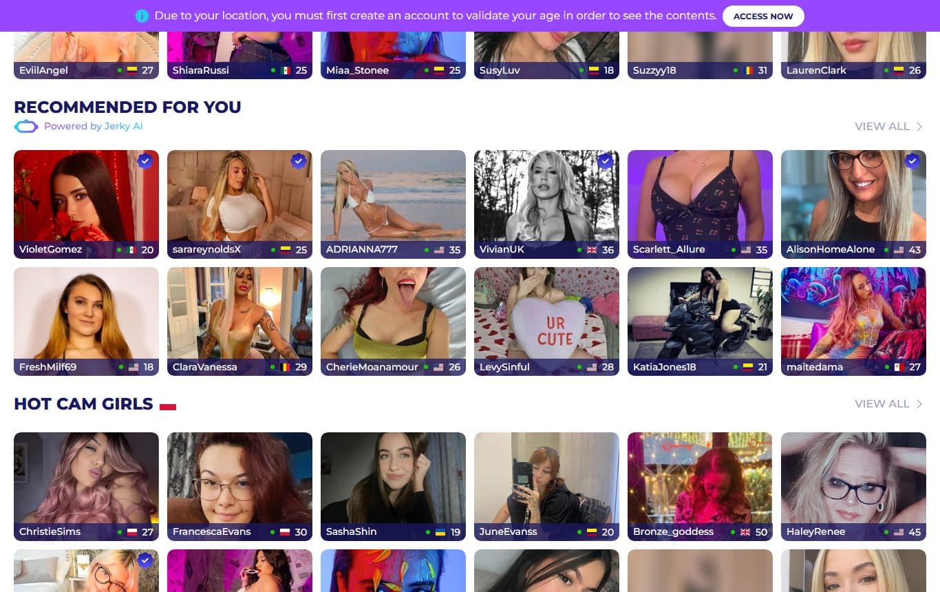 jerkmate homepage-mid screenshot