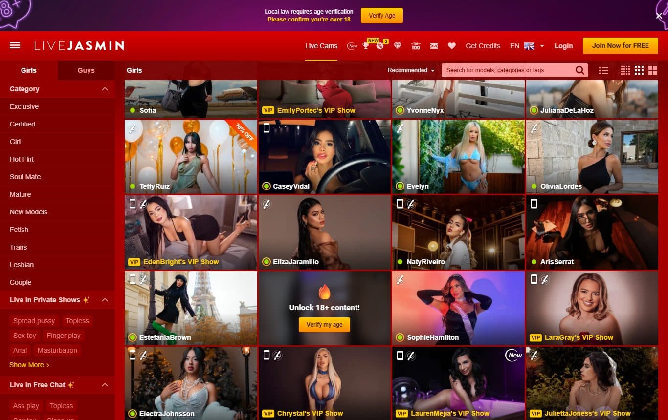 livejasmin homepage-mid screenshot