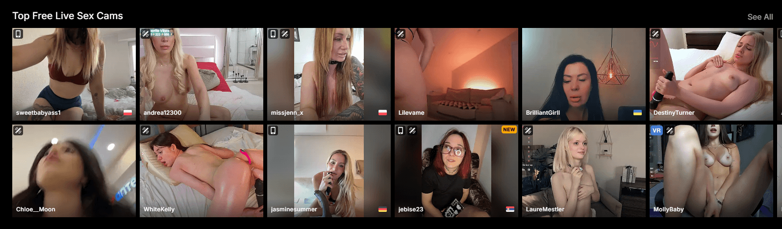 stripchat main screenshot